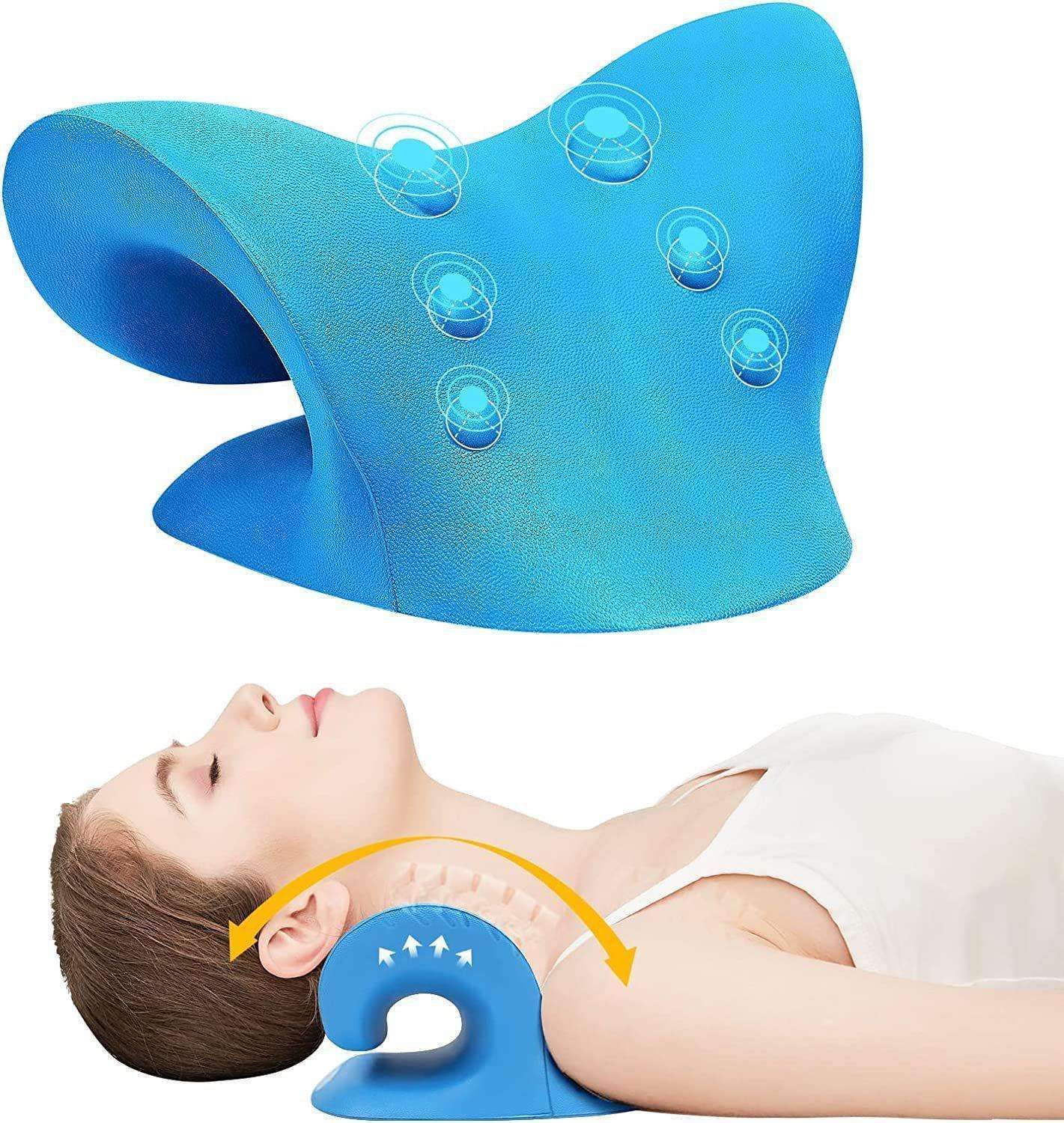 Neck stretcher pillow, Blue - Image 1
