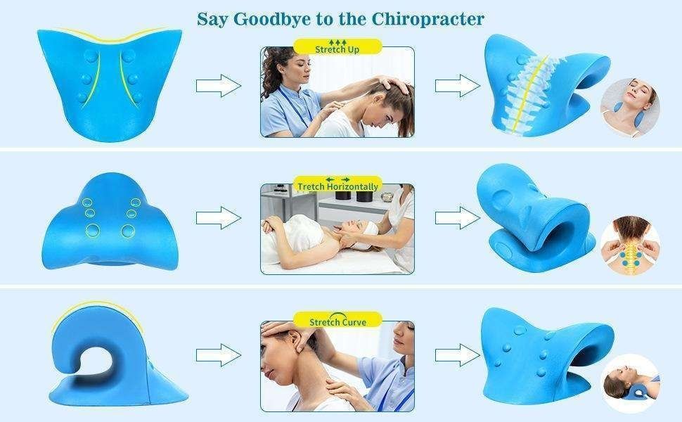 Neck stretcher pillow, Blue - Image 4