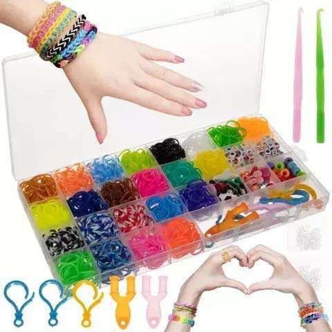 1500 rubber bands DIY loom bands kit, Multicolor - Image 1