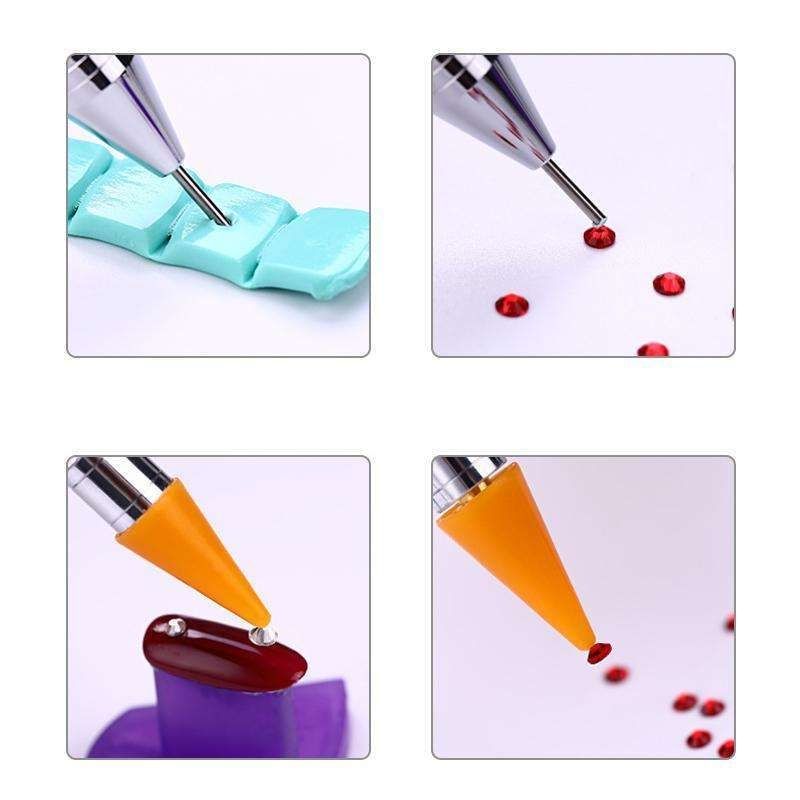 Rhinestone picker pen crystal picking tool black - Image 4