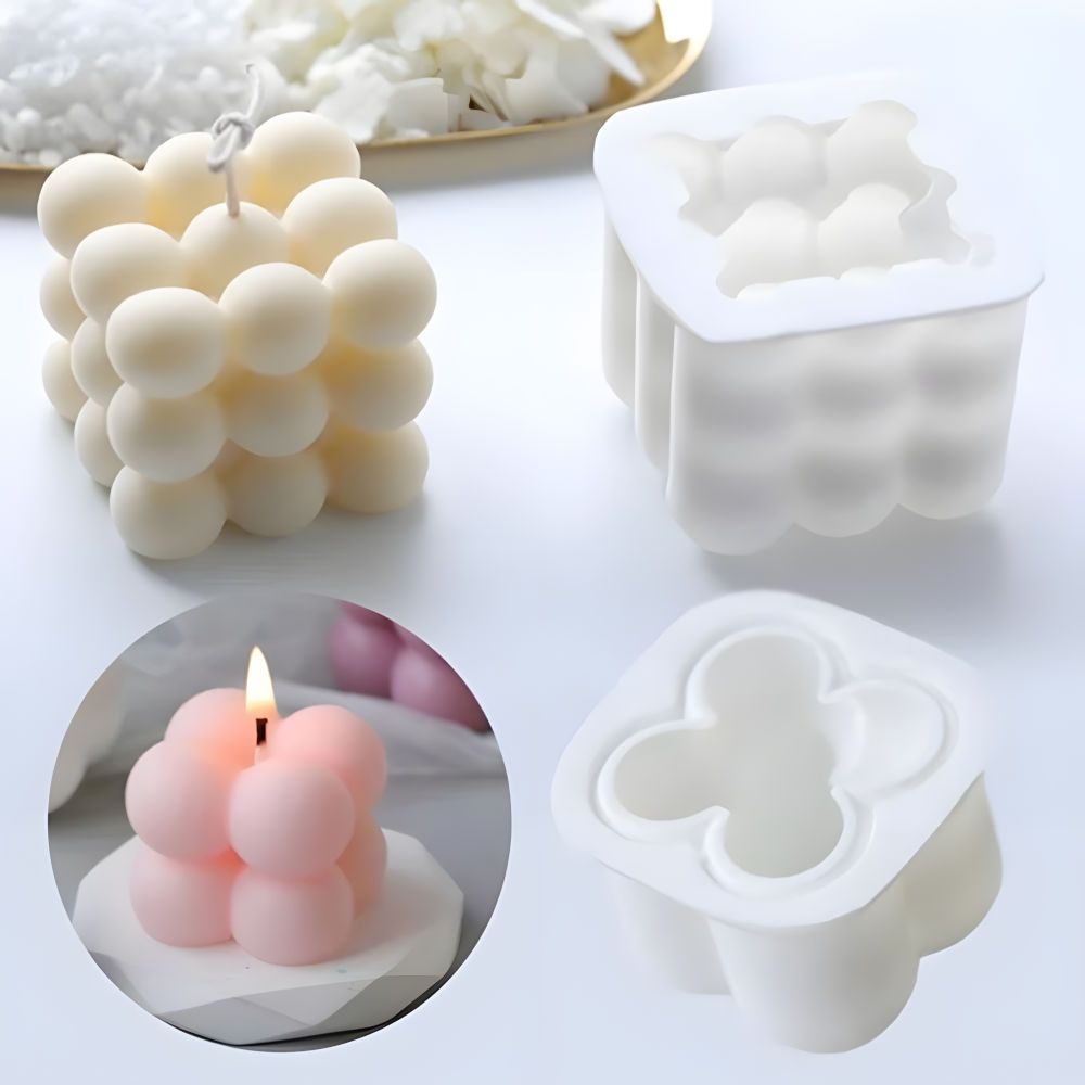 2pcs white candle molds, DIY for making your own candles - Image 1