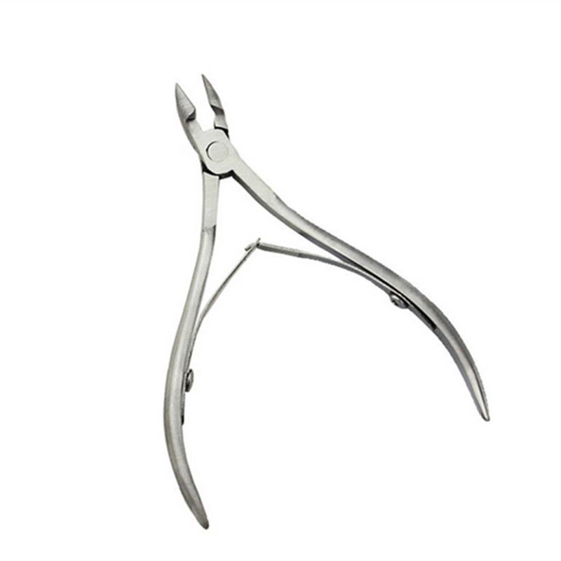 Stainless Steel Cuticle Nipper and Nail Scissors, Silver - Image 1