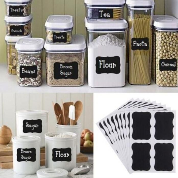 36-pack Black Chalkboard Labels, 3.5 x 2 inches - Image 1