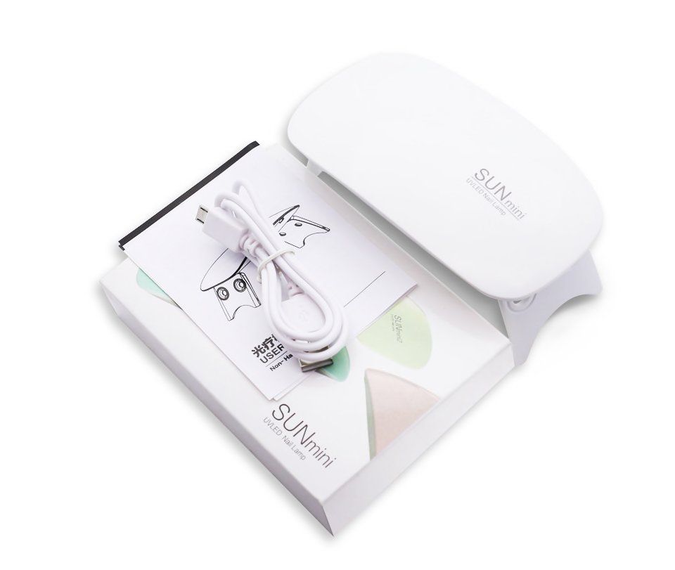 UV LED Nail Lamp 12W Mini, White for Gel Polish Hybrid Gel - Image 6