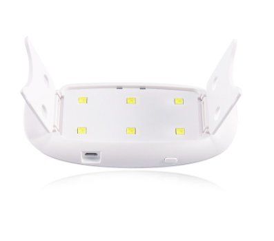 Mini UV LED Nail Lamp 12W for Gel Polish Hybrid Gel, Pink - Image 5