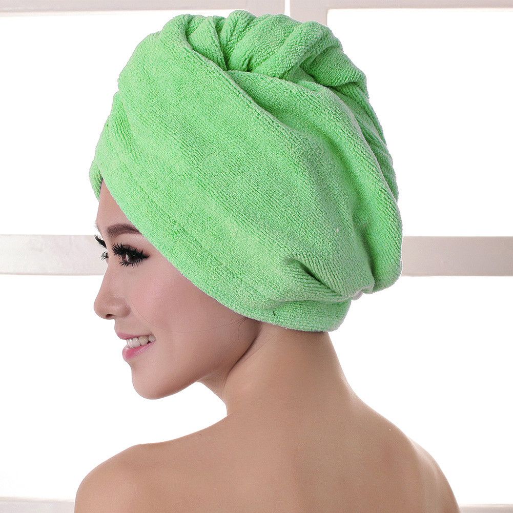 Microfiber hair towel turban dark blue - Image 7