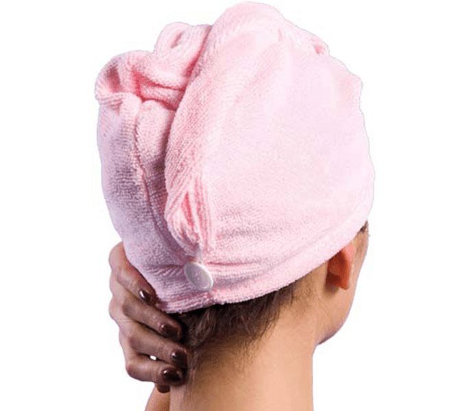 Microfiber hair turban towel, Green - Image 2