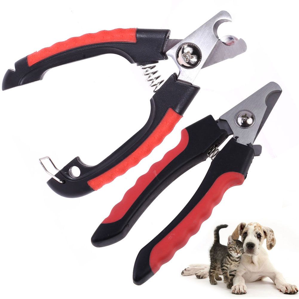 Dog Nail Clippers for Dogs & Cats, Black, Animal Nail Scissors - Image 2