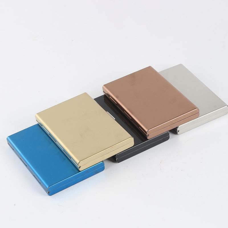 10-Card Slot RFID Protected Metal Wallet, Stainless Steel Card Holder with Compartments, Black - Image 7