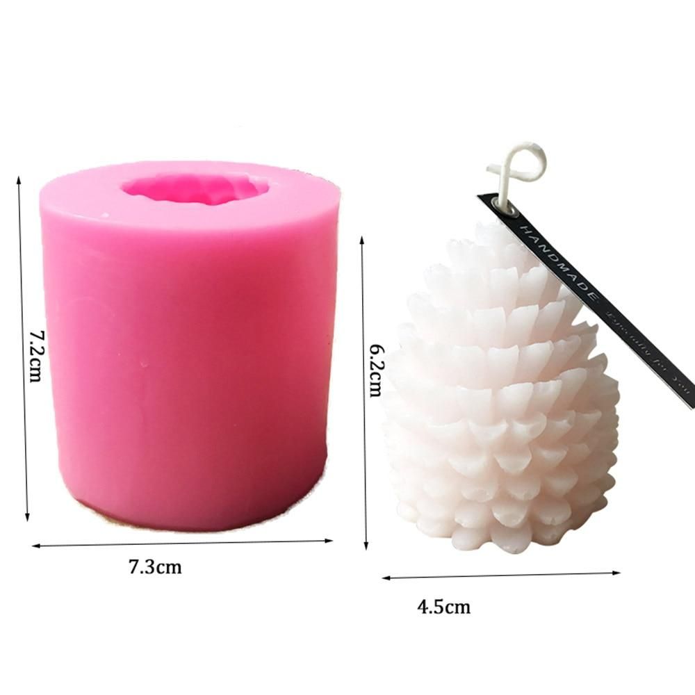 Cone candle molds DIY pink, 1 pack - Image 2