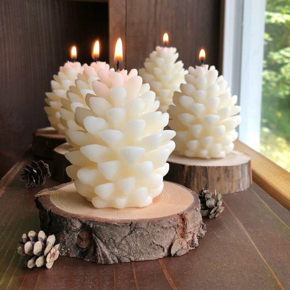 Cone candle molds DIY pink, 1 pack - Image 3