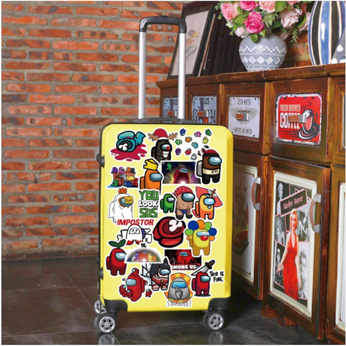50pcs Fashion Graffiti Stickers, Waterproof for Laptop & Skateboard, Compatible with Friends - Image 3
