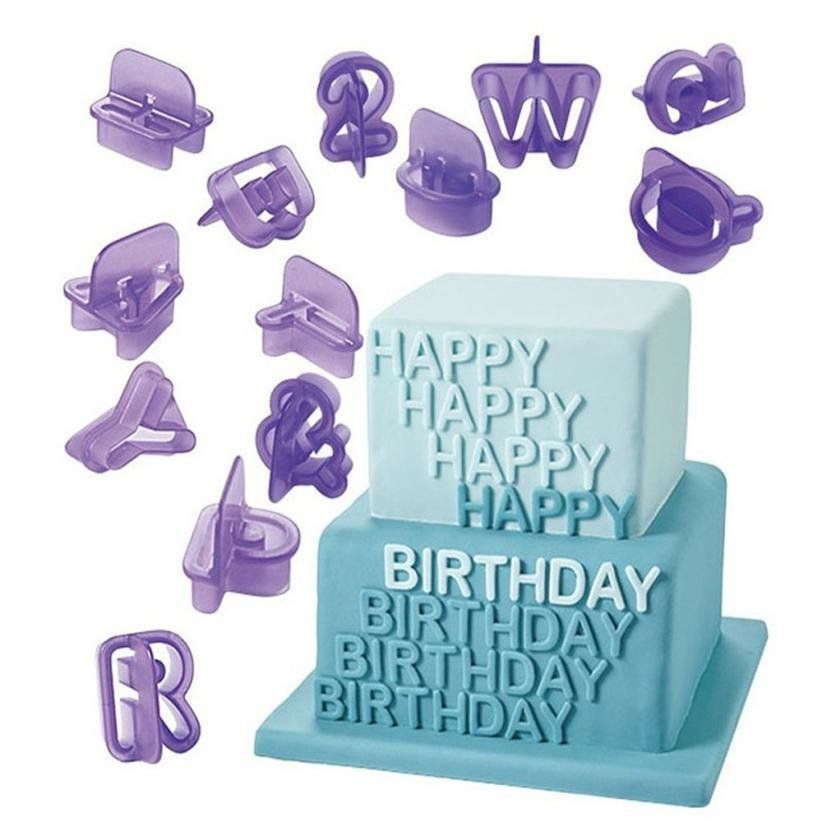 Alphabet Letter Number Cutters for Baking, 26 Characters, 3.5 cm - Image 1