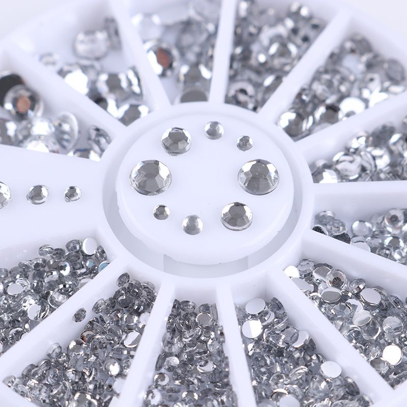 Rhinestone 4 sizes, Silver Clear - Image 2