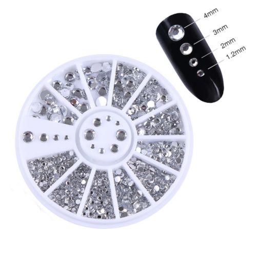 Rhinestone 4 sizes, Silver Clear - Image 4