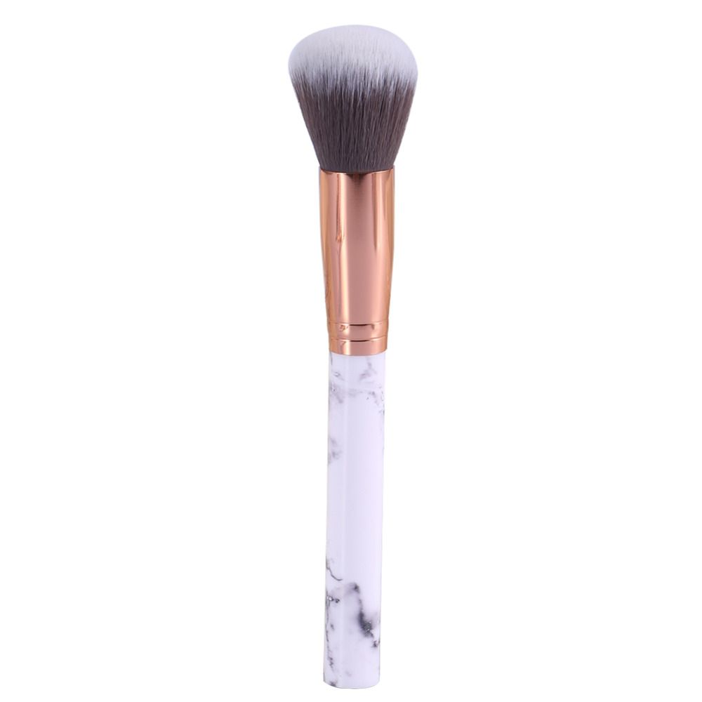 10pcs Professional Makeup Brushes Set in Marble White - Image 4