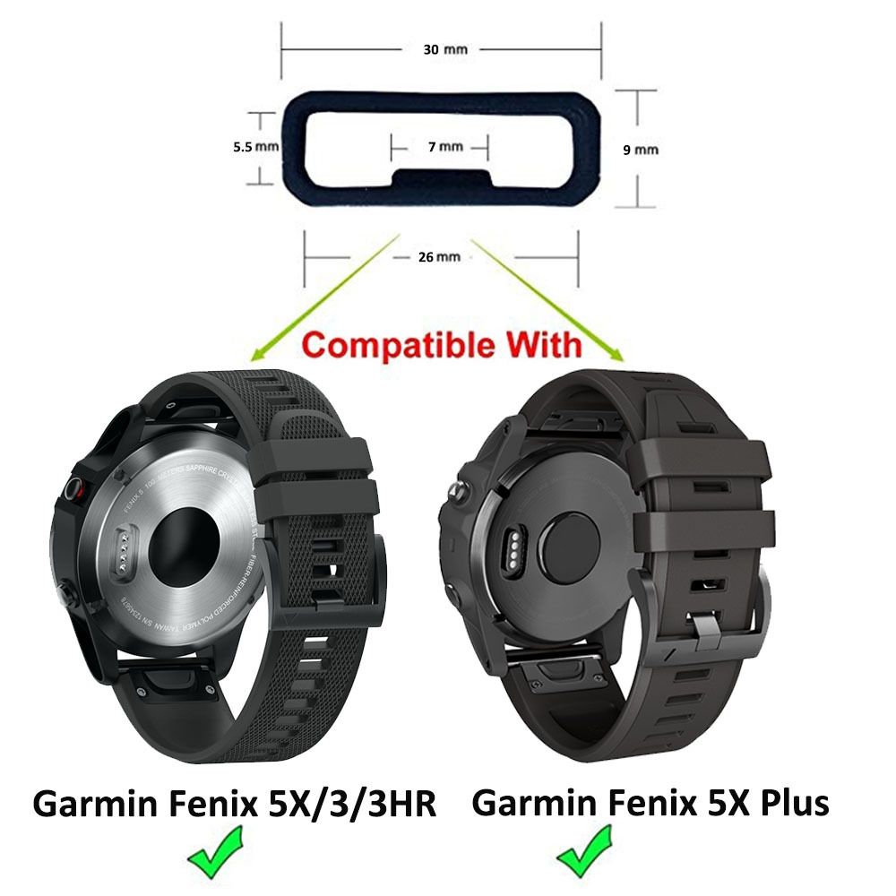 10-Pack Black Loops for 22 mm Watch Straps, 22mm - Image 2