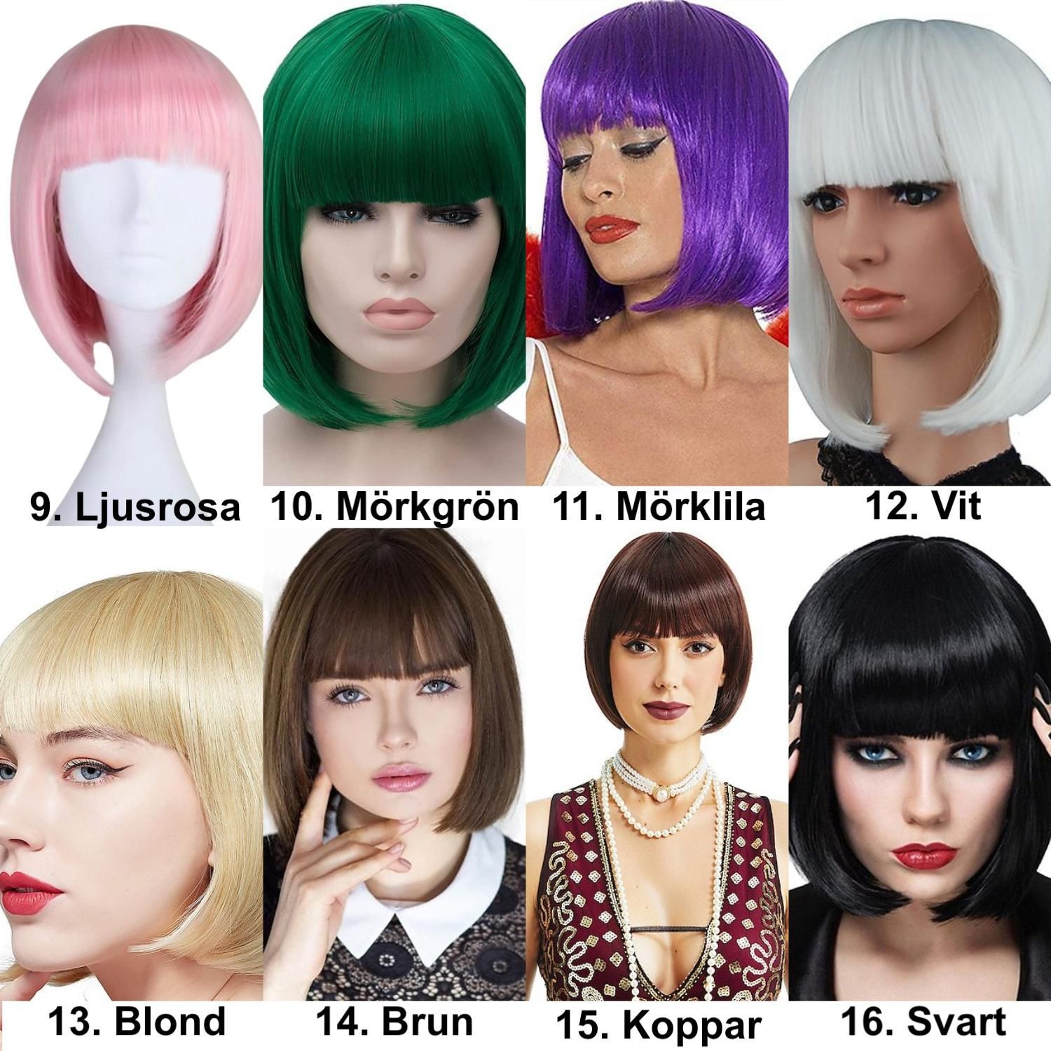 Brown Synthetic Wig for Party, Pride, Parades and Cosplay - Image 3