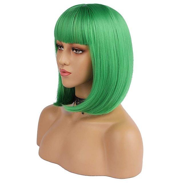 Synthetic Wig for Party Pride Parades Cosplay, Red - Image 7