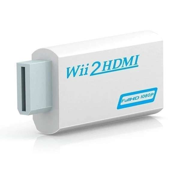 Wii to HDMI Adapter White, Compatible with Nintendo Wii Full HD 1080p - Image 1
