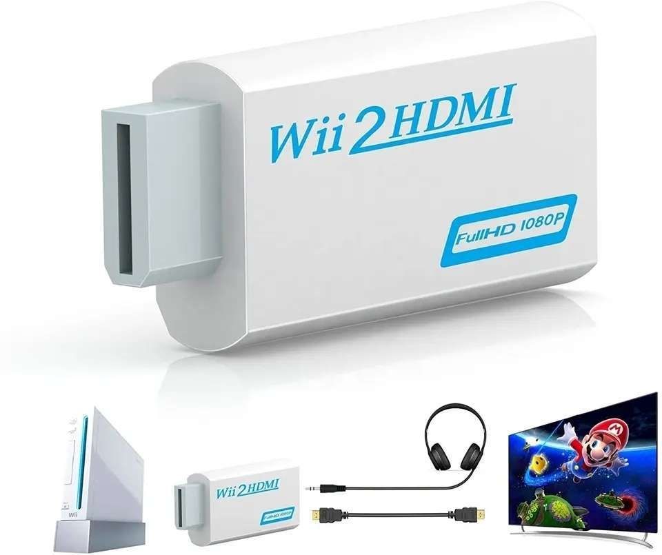 Wii to HDMI Adapter White, Compatible with Nintendo Wii Full HD 1080p - Image 2