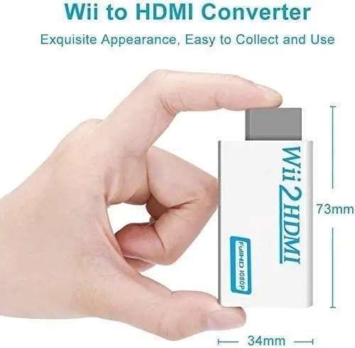 Wii to HDMI Adapter White, Compatible with Nintendo Wii Full HD 1080p - Image 3