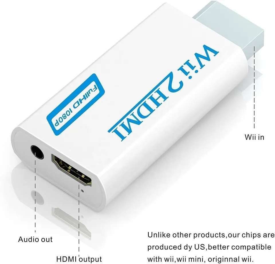 Wii to HDMI Adapter White, Compatible with Nintendo Wii Full HD 1080p - Image 7