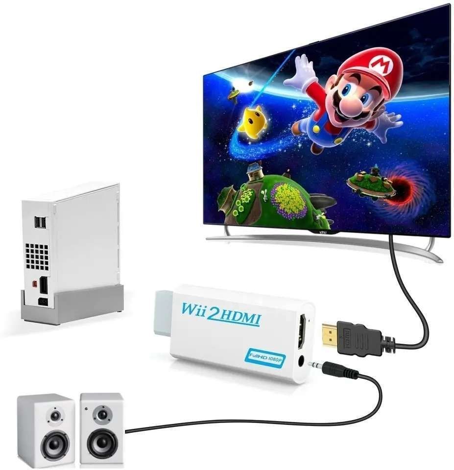 Wii to HDMI Adapter White, Compatible with Nintendo Wii Full HD 1080p - Image 8