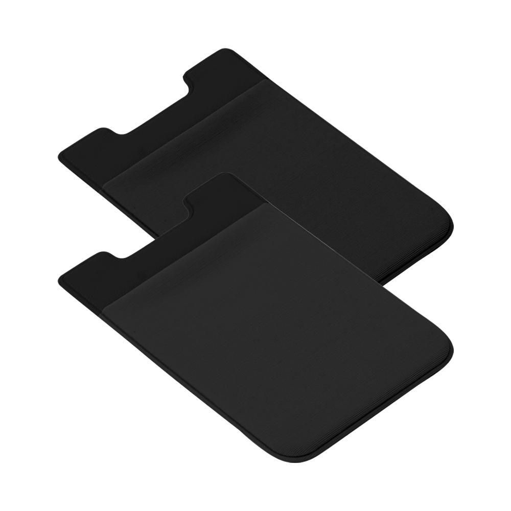 Universal Mobile Wallet Card Holder Self-adhesive Black - Image 4