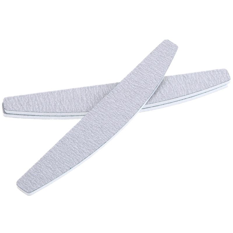 5-pack Half Moon Zebra Nail Files, 100/120 Grit, with Storage Case - Image 2
