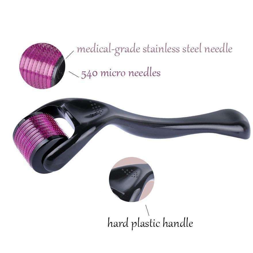 Skin Roller Microneedling Derma Roller for Skin Stimulation, Black - Image 4