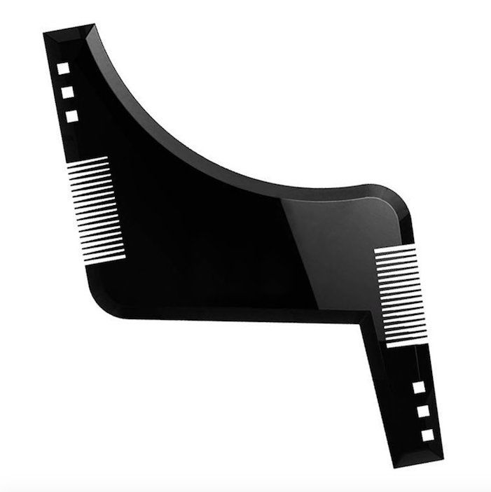 Beard comb, black - Sturdy beard styling tool - Image 2