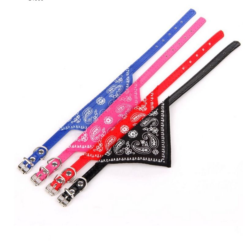 Dog Collar Bandana Scrunchie Scarf for Cats and Dogs, Black - Image 2
