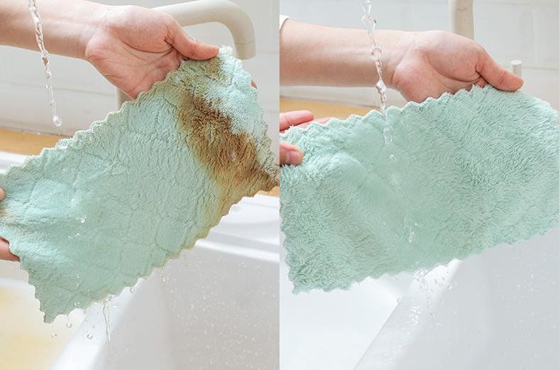 2pcs Microfiber Cloth, Super Absorbent Dishcloth - Image 6