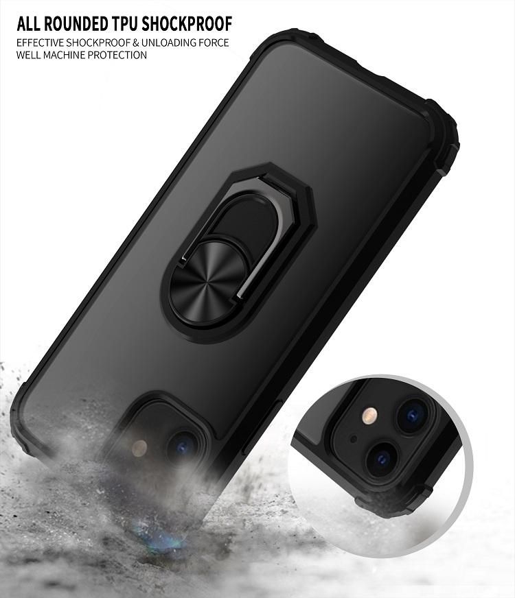 iPhone 12 Silicone Shockproof Cover, Black Transparent, Compatible with iPhone 12 Pro - Image 4