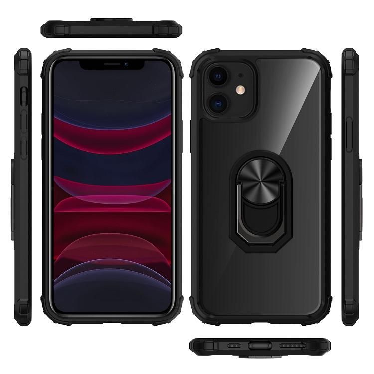 iPhone 12 Silicone Shockproof Cover, Black Transparent, Compatible with iPhone 12 Pro - Image 7