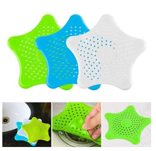 Silicone sink drain filter for bathtub and shower, white - Image 2