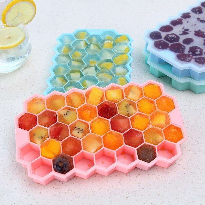 Hexagon Ice Cube Mold for Baking, MultiColor - Image 3