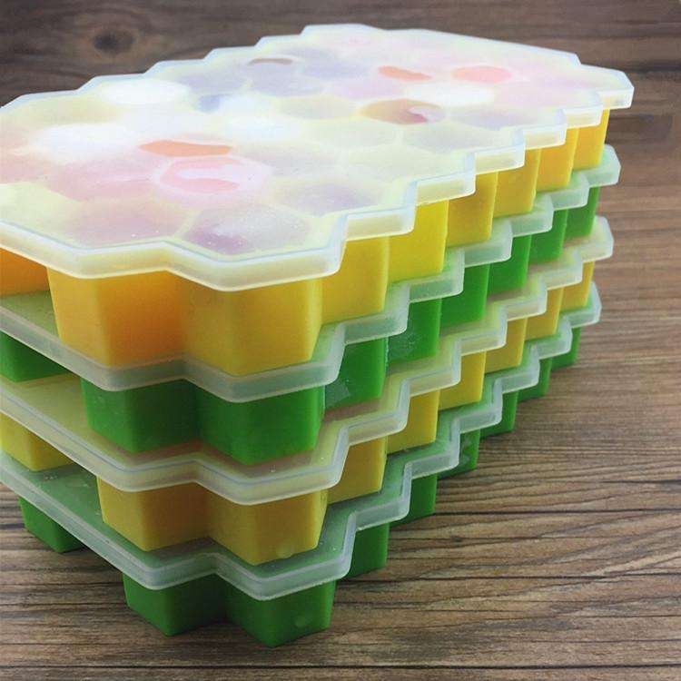 Hexagon Ice Cube Mold for Baking, MultiColor - Image 4