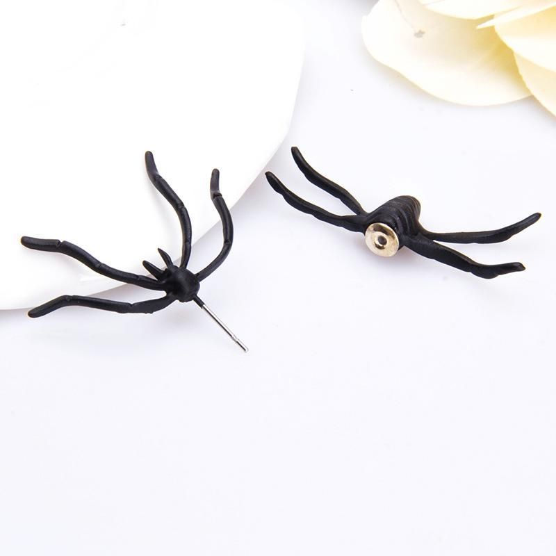 Black Spider Halloween Earrings, 2 Pieces - Image 3