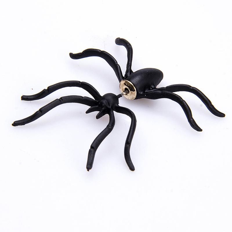 Halloween Earring Black Spider, 1 pc - Image 2