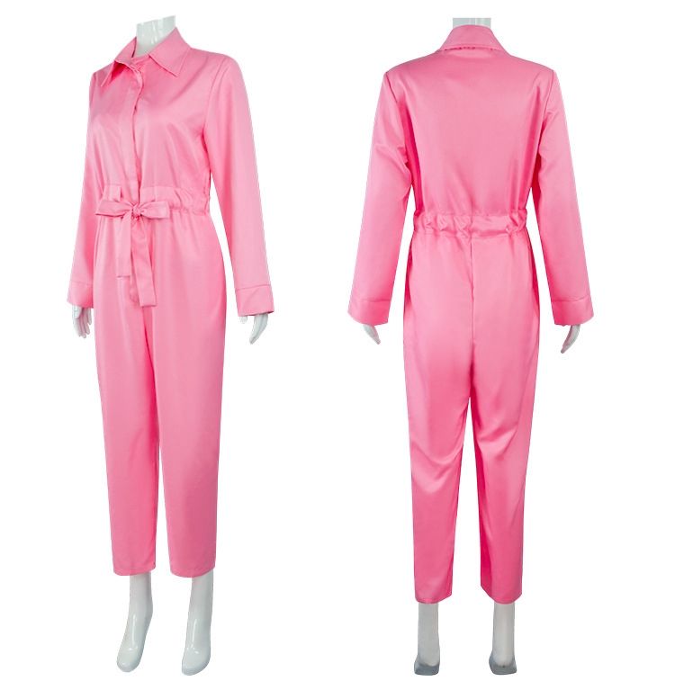 Barbie Jumpsuit Costume Light Pink, Size S for Halloween Cosplay - Image 2