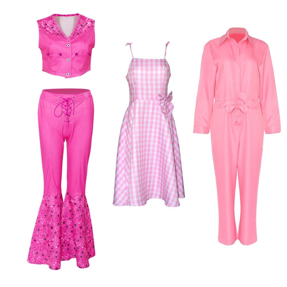 Barbie Jumpsuit Costume Light Pink, Size S for Halloween Cosplay - Image 7