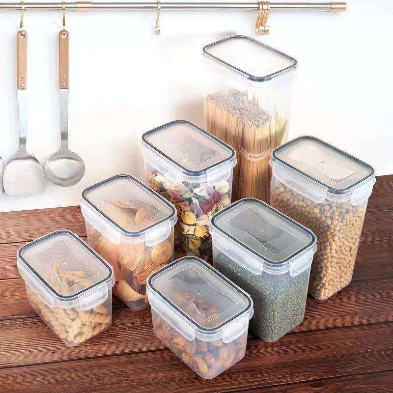 14-Pack Airtight Storage Containers for Organized Pantry, Transparent - Image 5