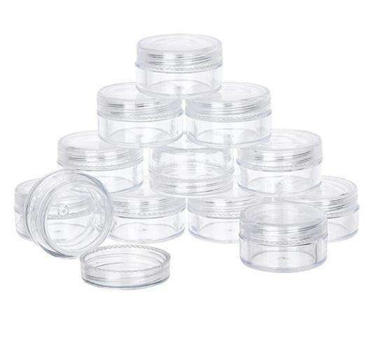 10pcs 5ml transparent storage jars, 5ml - Image 1