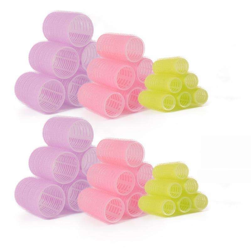 25-pack MultiColor Hair Rollers Clips Comb with Dividers - Image 4