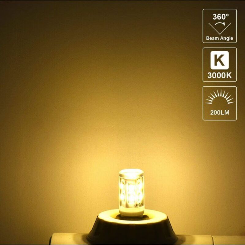 5 Pack G9 LED Bulbs 2W 20W Halogen Equivalent Warm White Non Dimmable, 200lm 3000K AC 220 to 240V - Image 4