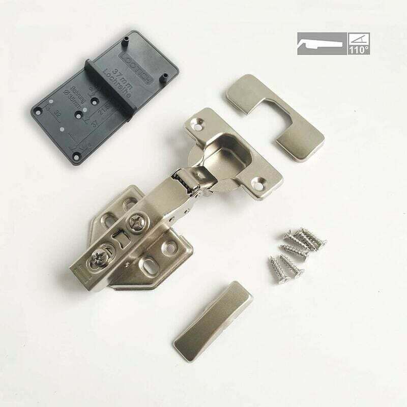 8 Pack 110 Degree Full Overlay Cabinet Hinges with Built In Damper Self Closing for Kitchen Doors - Image 4