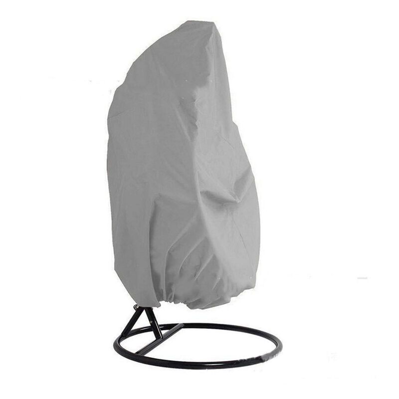 Hanging Chair Cover 210D Oxford Waterproof Windproof Anti UV Outdoor Egg Chair Cover Grey, 115 x 190cm - Image 1