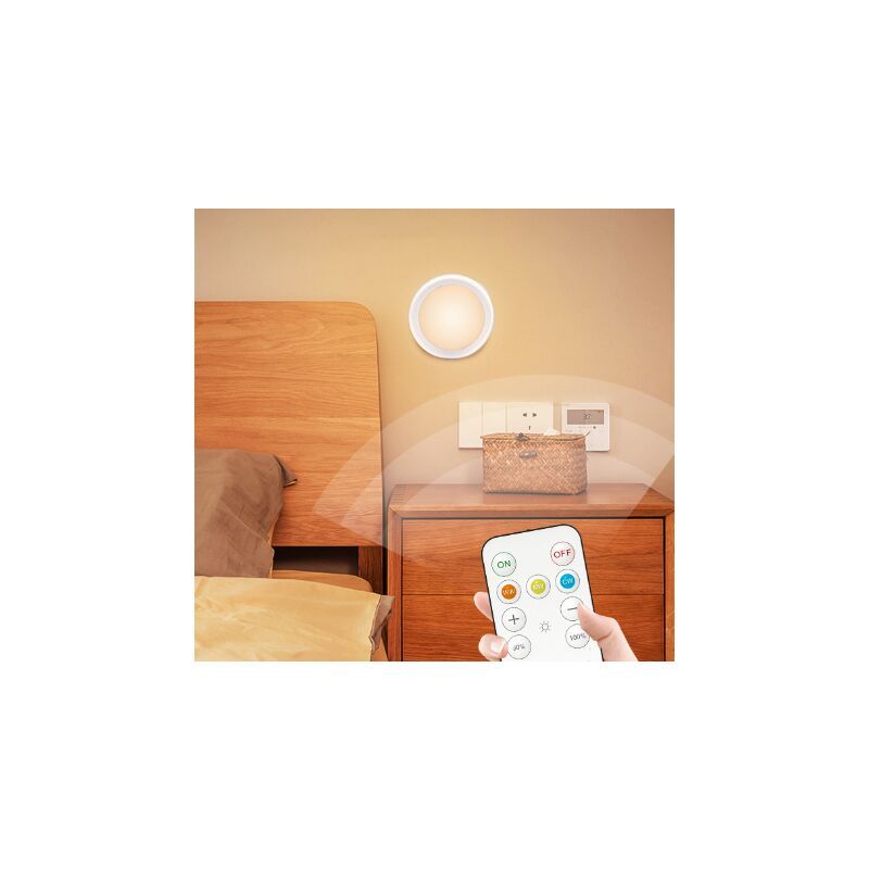 6 Pack Battery Operated Touch LED Spotlights Warm White for Cabinet Wardrobe Kitchen Furniture - Image 3